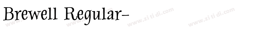 Brewell Regular字体转换